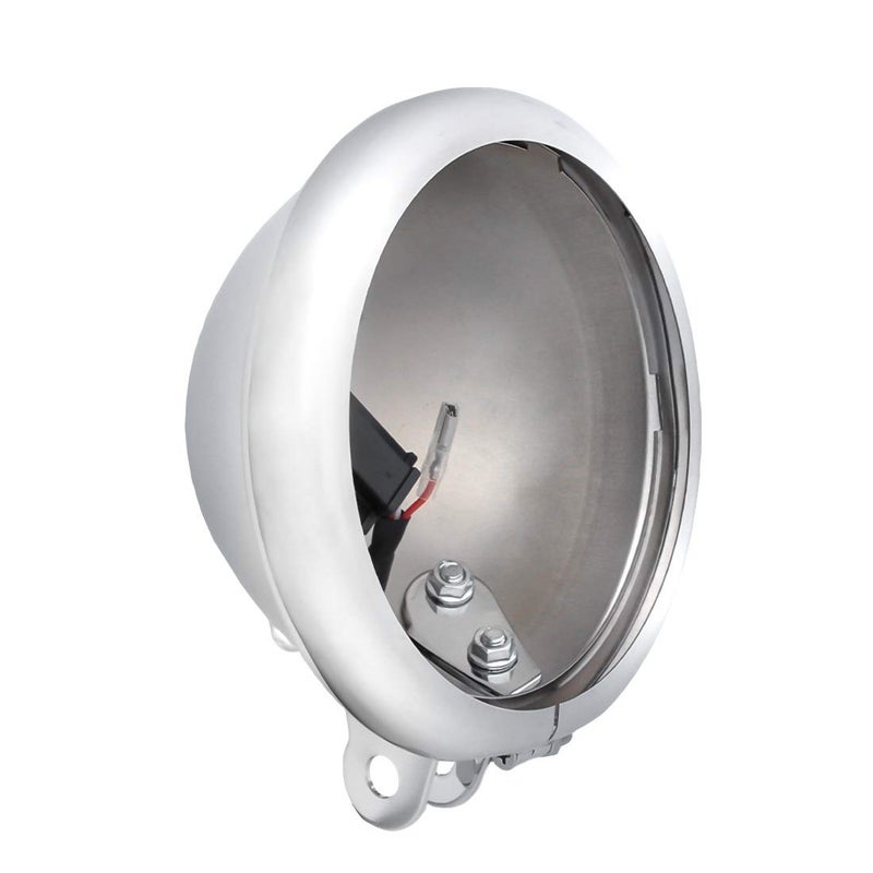 SKTYANTS 5 3/4" 5.75 Inch Led Headlight Housing bucket Trim Ring for Motorcycle (Chrome) - Image 1